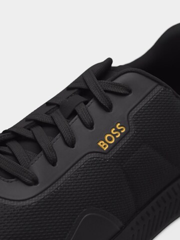 BOSS Matalavartiset tennarit 'Titanium' värissä musta