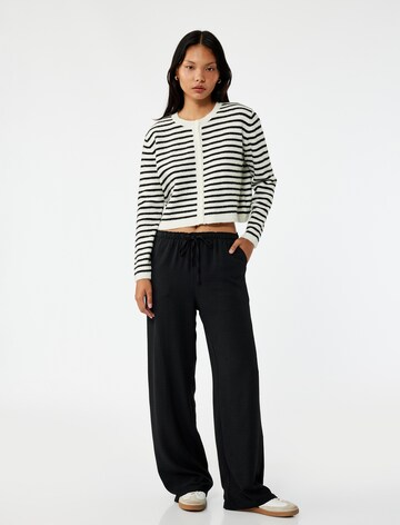 Koton Flared Trousers in Black: front