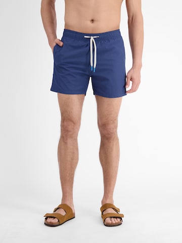 LERROS Regular Herren Beach-Shorts mit Innenhose in Blau: Vorderseite