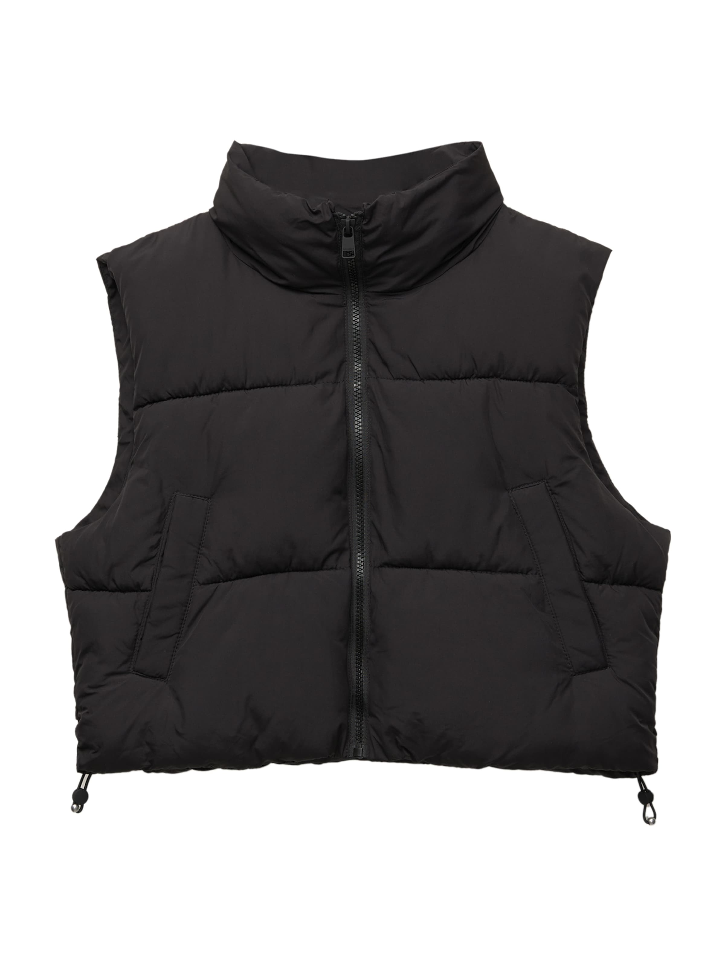 Gilet di Pull&Bear in nero: frontale