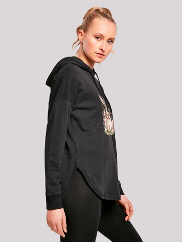 F4NT4STIC Sweatshirt 'Niedlicher Osterhase mit Blumen' in Zwart