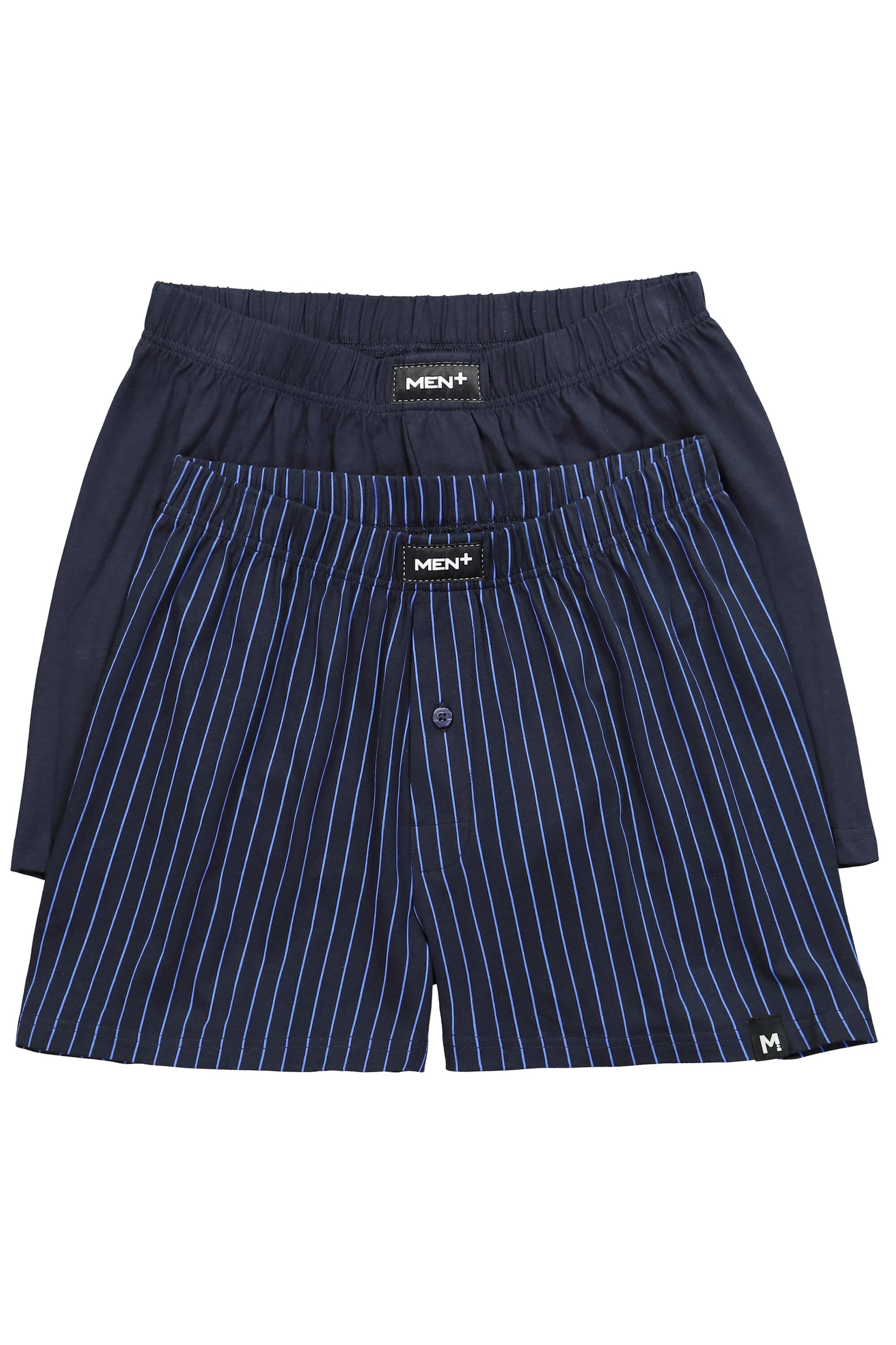 Men Plus Boxershorts in Blau: Vorderseite