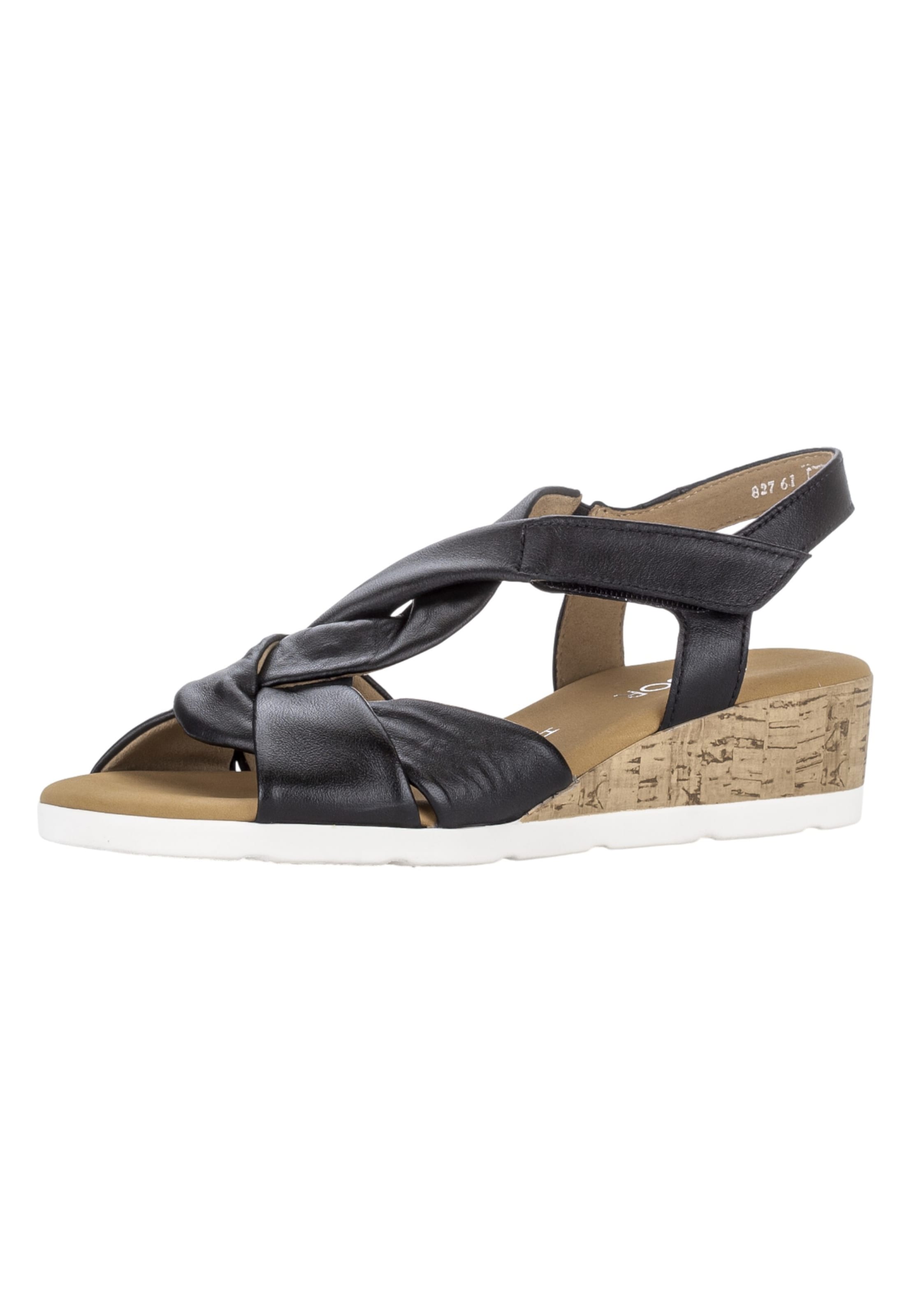GABOR Sandals in Black: front