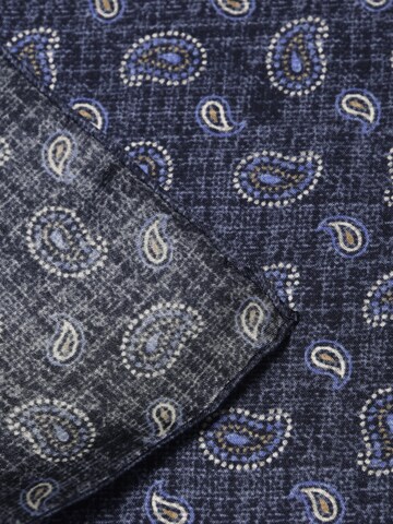 MayTree - Chal 'Herrenseidentuch in Stone-washed-Optik Jeansblau' en azul
