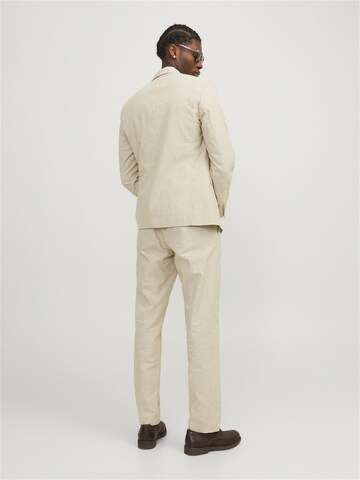 Coupe slim Pantalon à plis 'RIVIERA' JACK & JONES en beige