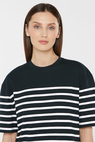 SENSES.THE LABEL T-Shirt TEC:LA mit Streifen-Design in Blau
