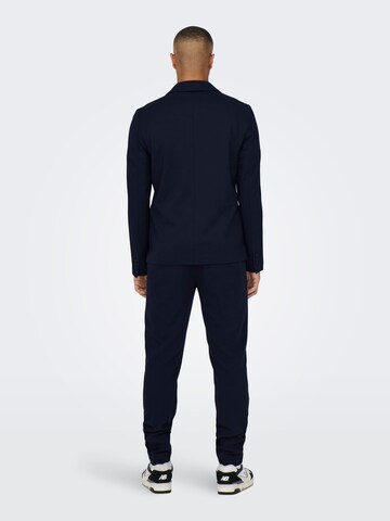 Coupe slim Veste de costume 'MARK' Only & Sons en bleu