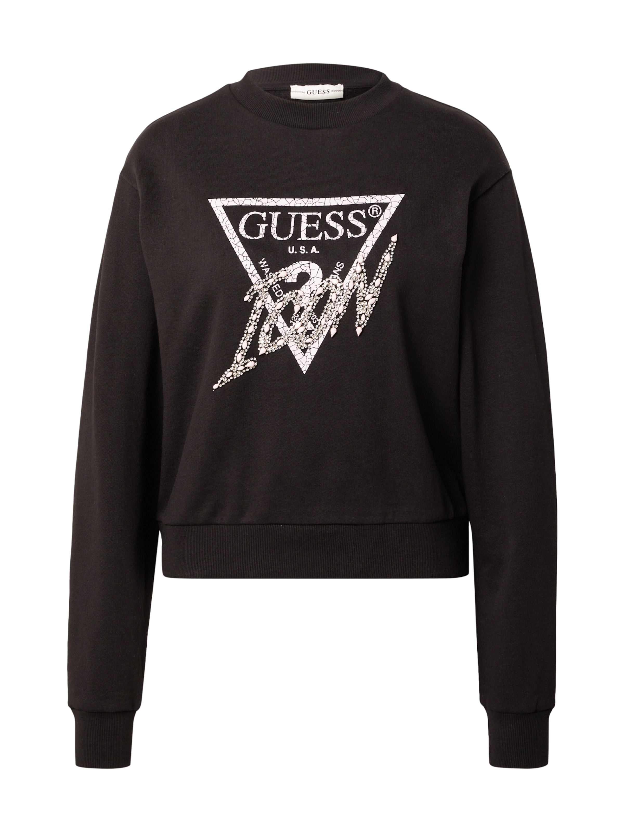 black and white guess sweater