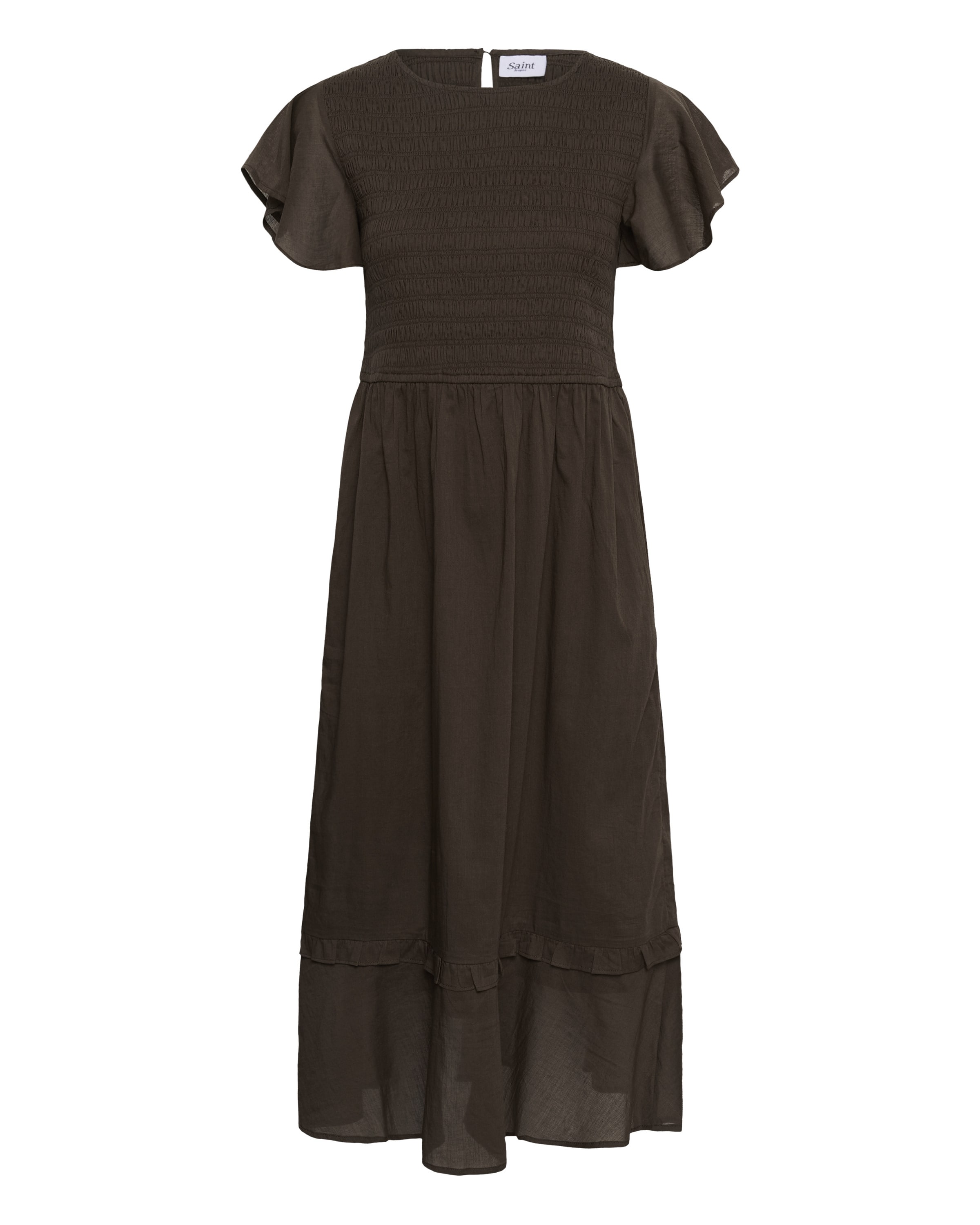 SAINT TROPEZ Kleid 'PicandraSZ' in Braun: Vorderseite