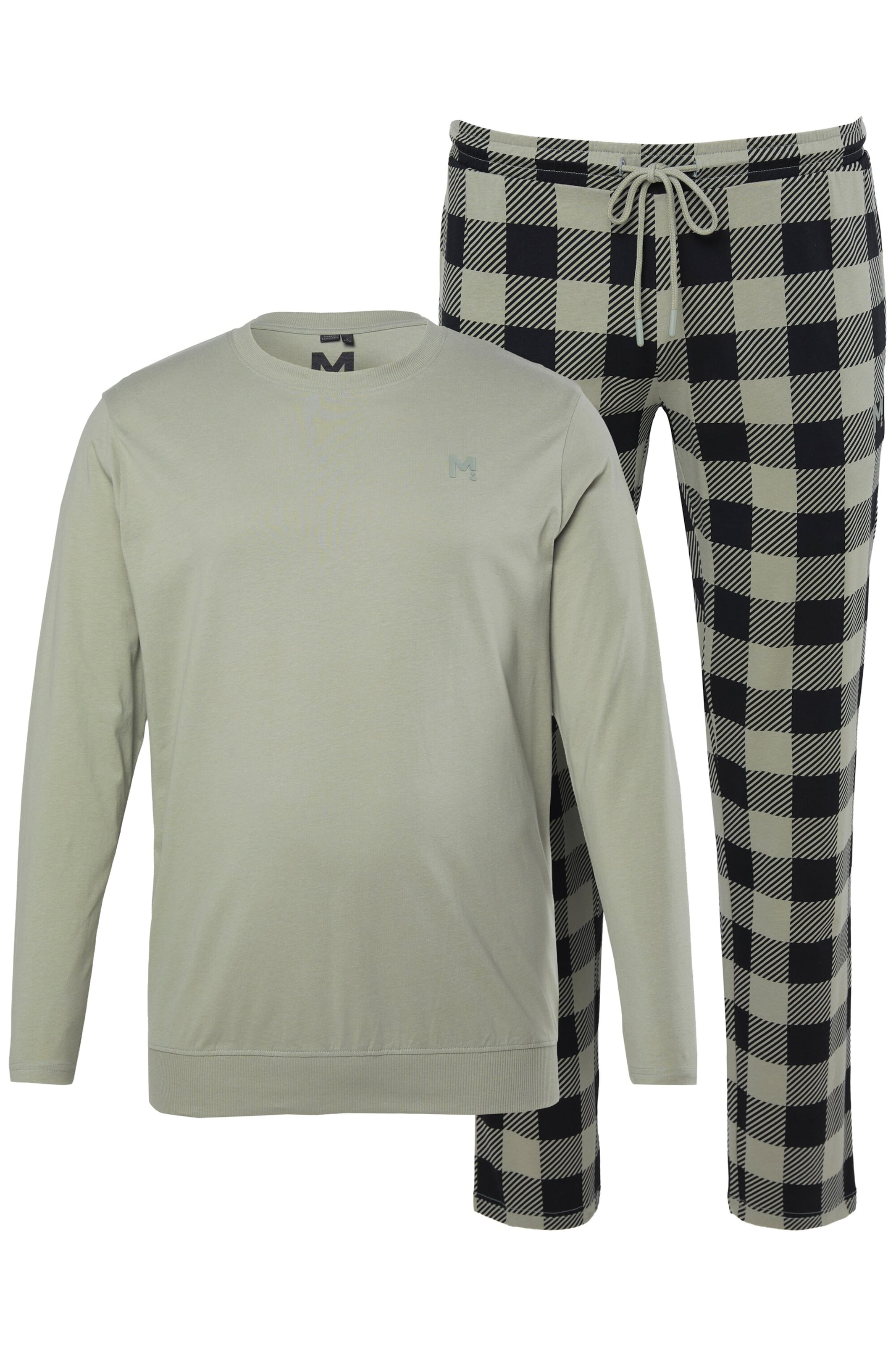 Men Plus Pyjama in Grün