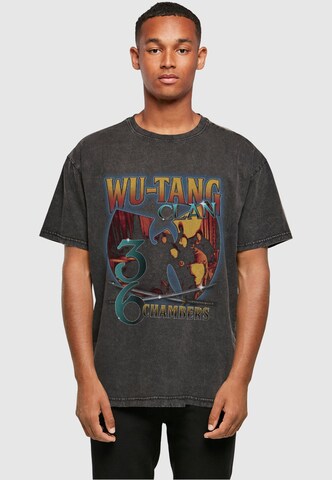 MT Upscale Shirt 'Wu Tang 36 Chambers Acid Was' in Zwart: voorkant