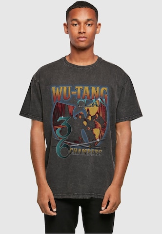 MT Upscale Shirt 'Wu Tang 36 Chambers Acid Was' in Black: front