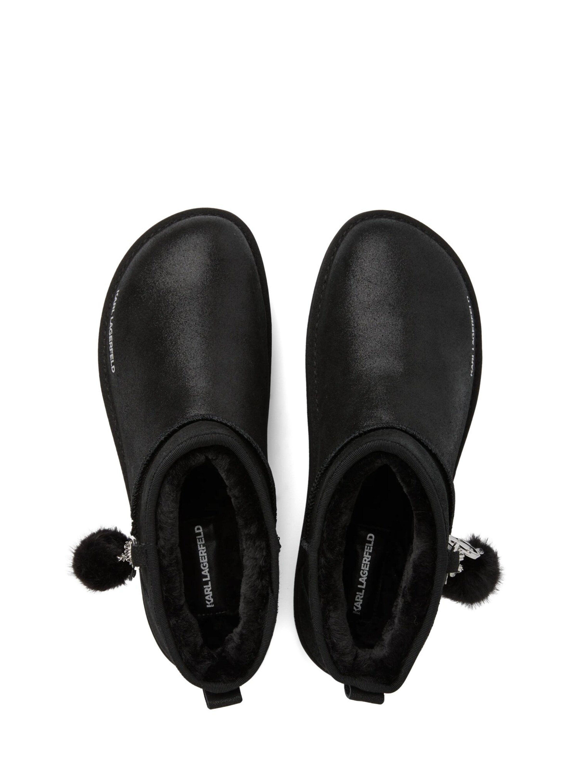 Botine 'Ikon' de la Karl Lagerfeld pe negru