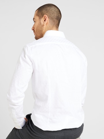 HUGO Red Slim Fit Hemd 'Kenno' in Weiß
