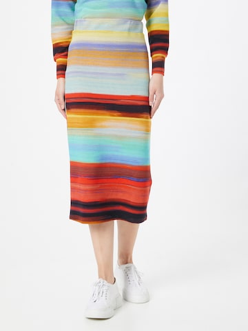 Warehouse Skirt in Mixed colors: front