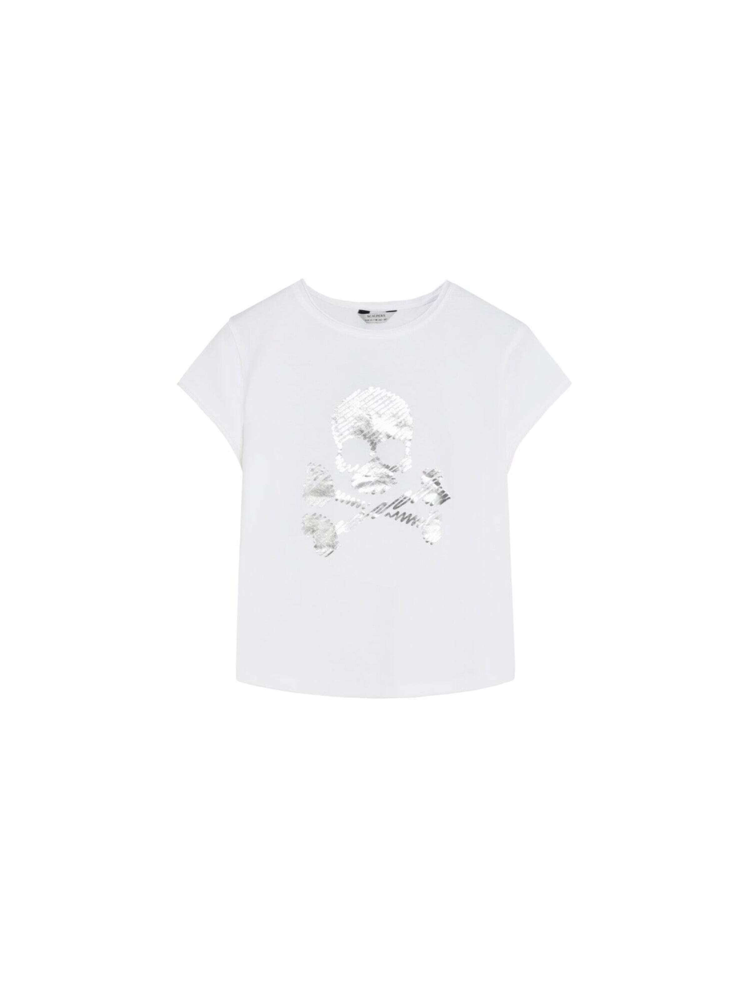 Scalpers T-shirt ' ' i vit: framsida