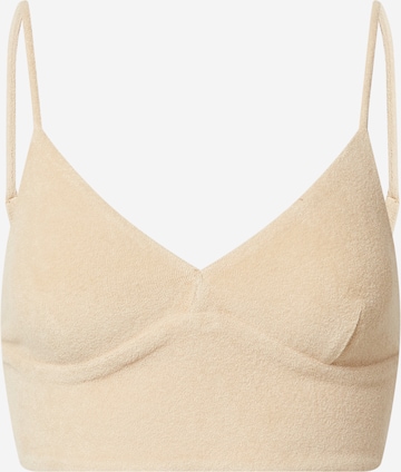 EDITED Top 'Penny' in Beige: voorkant