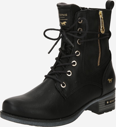 MUSTANG Lace-up bootie in Gold / Black, Item view