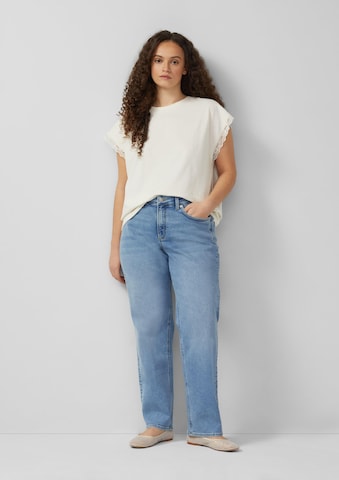 Sweat-shirt QS en beige