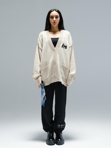 Alessandro Magno Strickjacke 'FASHION' in Beige: Vorderseite