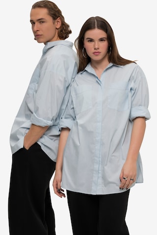 Studio Untold Comfort fit Button Up Shirt in Blue