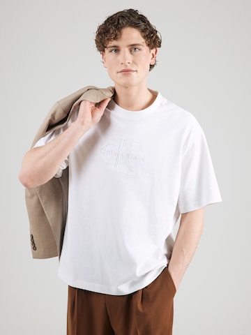 Calvin Klein Jeans Póló 'HERO' - fehér: elől