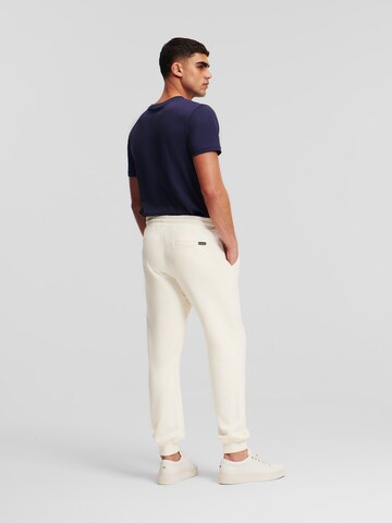 Karl Lagerfeld Alt kitsenev Püksid, värv valge