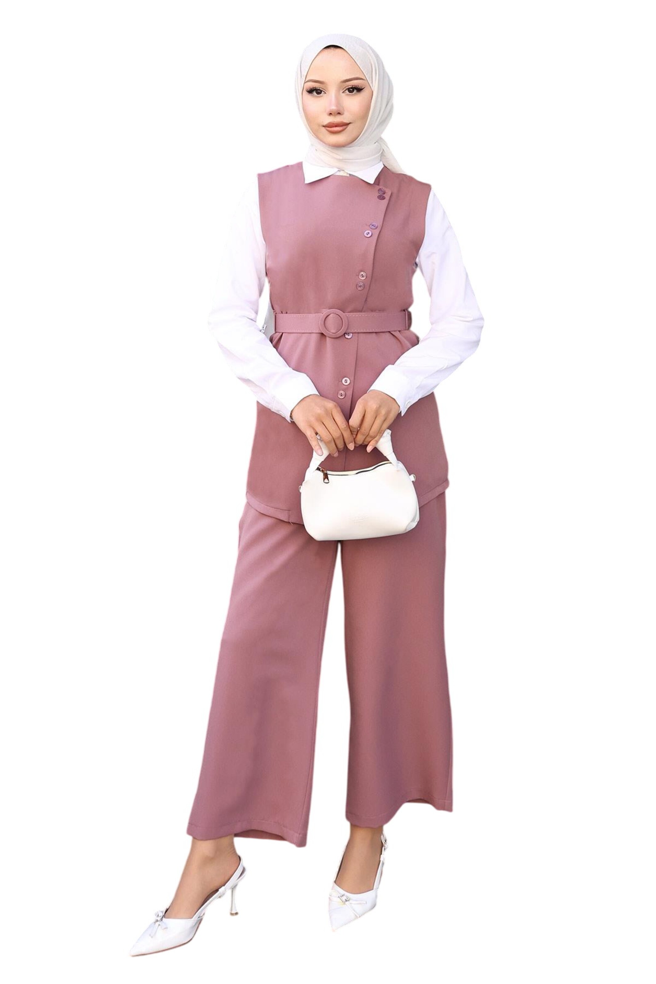 MODAMIHRAM Hosenanzug in Pink: Vorderseite