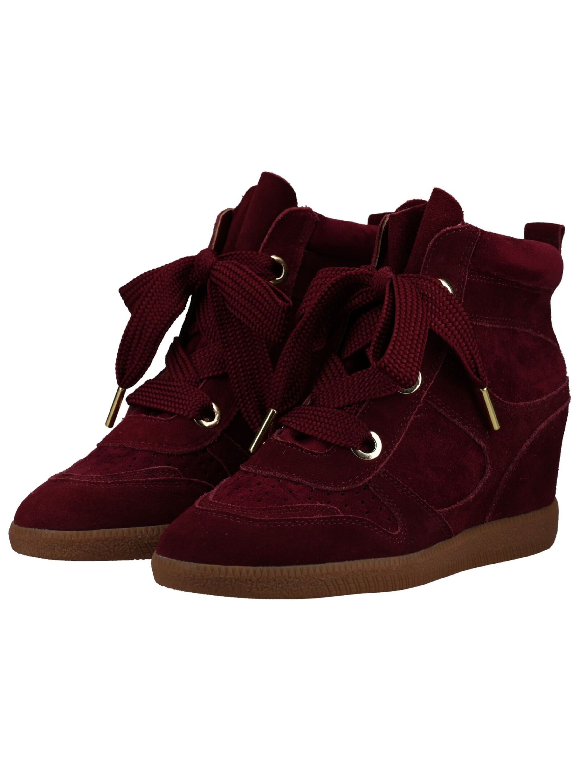 STEVE MADDEN Sneakers hoog in Rood: voorkant