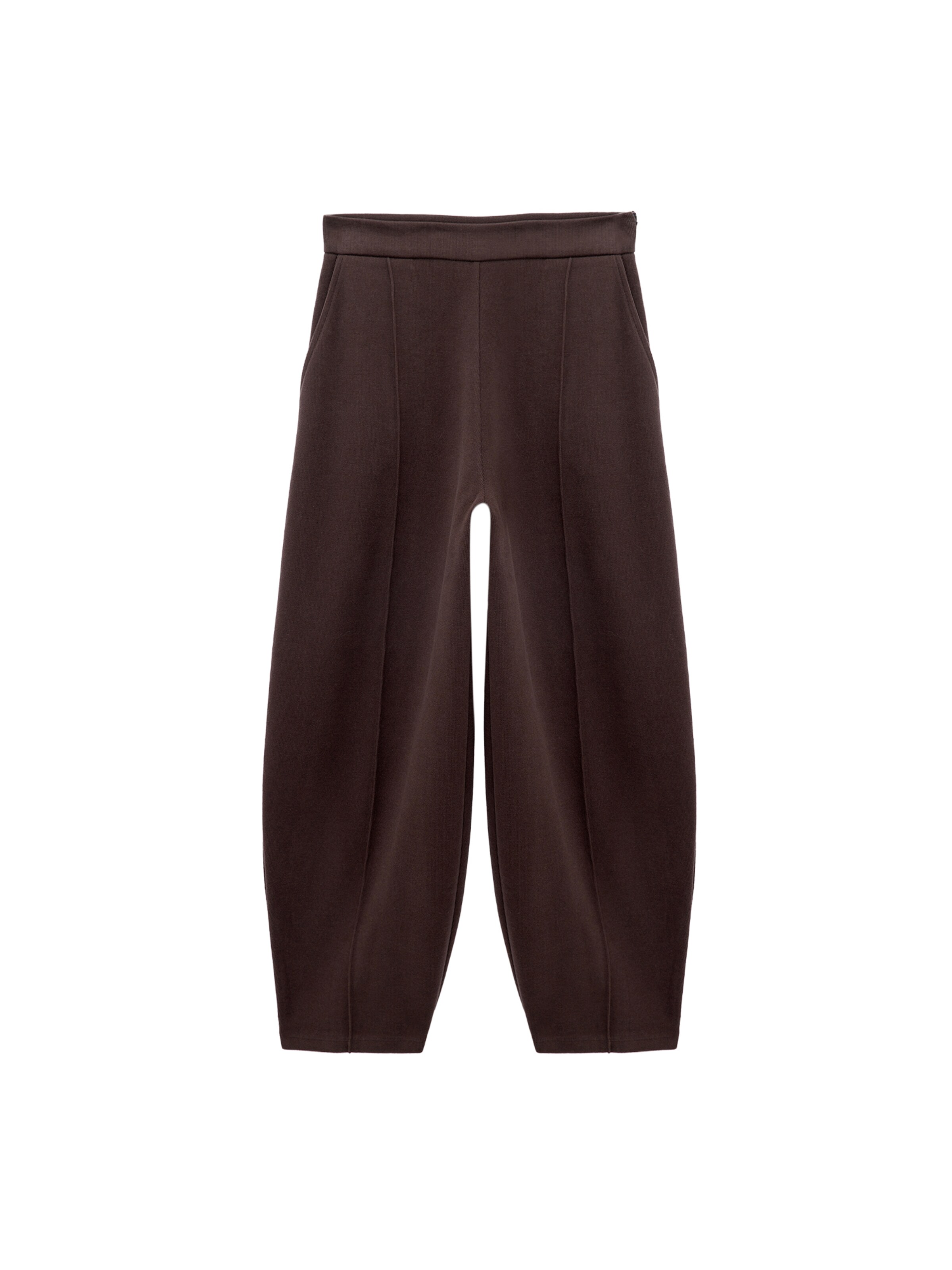 Koton Wide leg Broek in Bruin: voorkant
