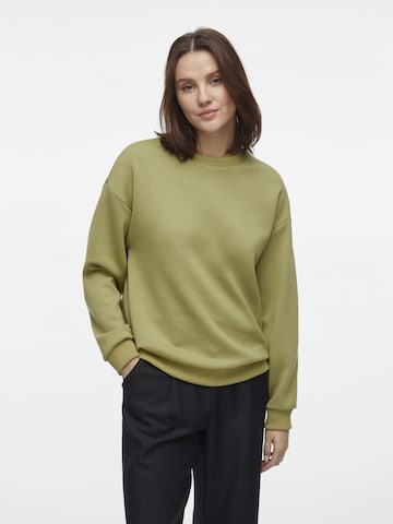 VILA Sweatshirt in Green: front