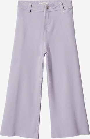 MANGO KIDS Wide leg Jeans 'Seamless' in Lila: voorkant