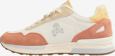 Sneaker 'Harry' Scalpers pe alb kitt / galben miere / gri piatră / portocaliu piersică / alb, Vizualizare produs
