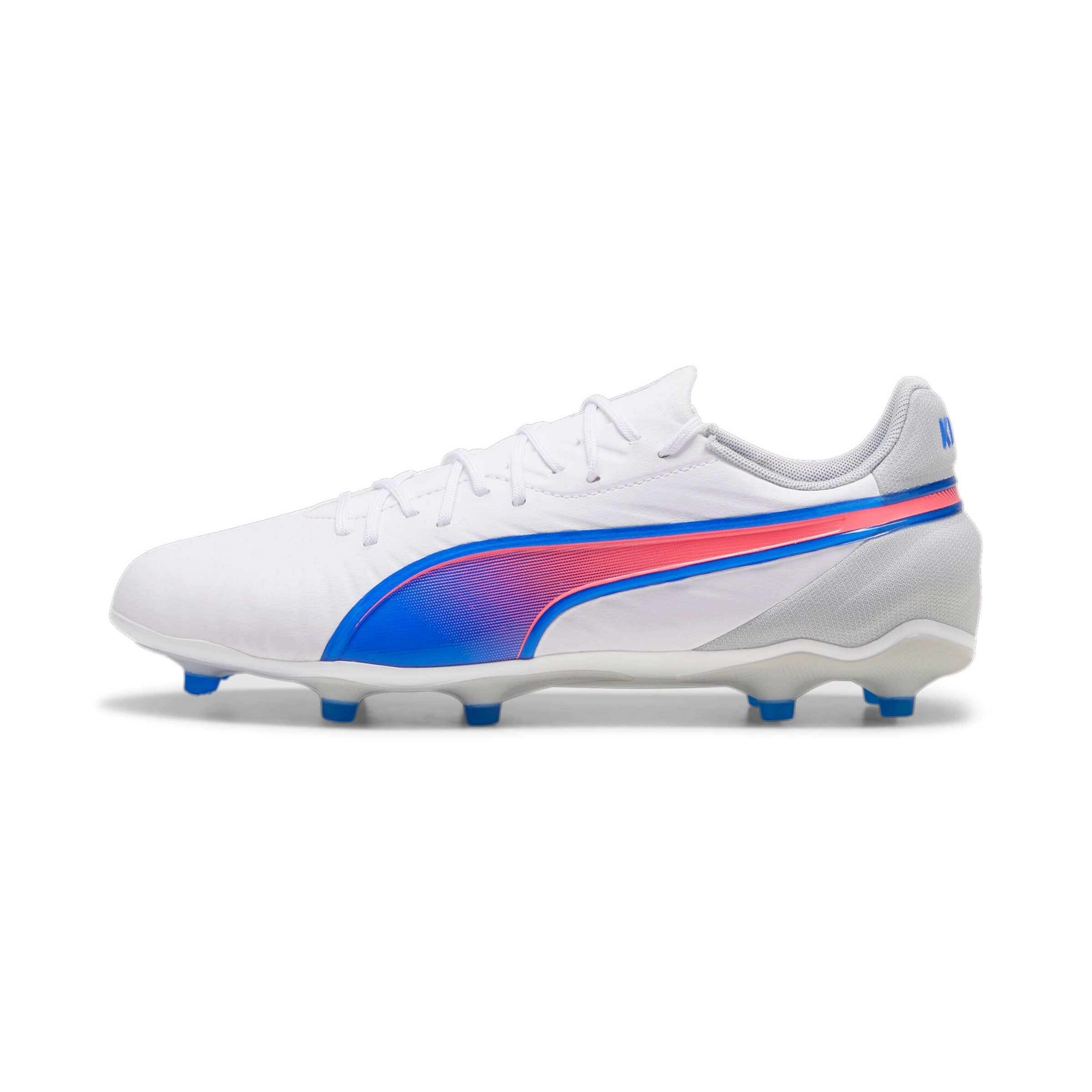 PUMA Soccer Cleats 'King Match' in White: front