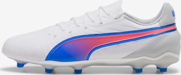 PUMA Soccer shoe 'King Match' in White: front