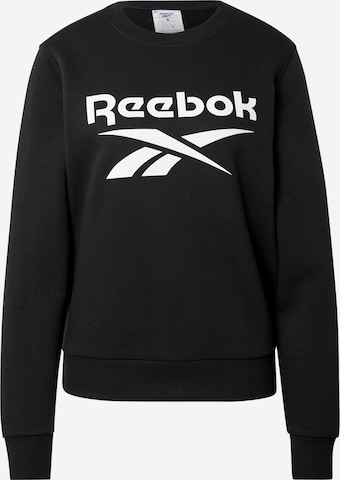melns Reebok Sportisks džemperis: no priekšpuses