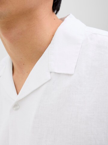 JACK & JONES Comfort fit Button Up Shirt in White