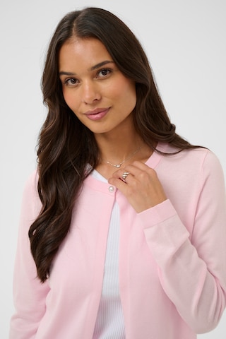 Cardigan Kaffe en rose