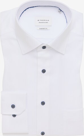 ETERNA Comfort fit Button Up Shirt in White