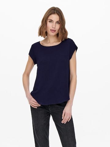 ONLY - Blusa 'Vic' em azul: frente