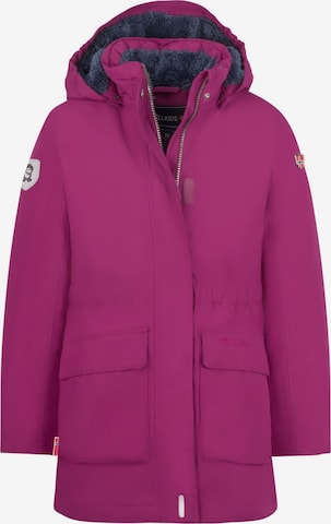 TROLLKIDS Winter Jacket in Purple: front