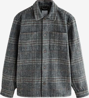 NextRegular Fit Košulja - siva boja: prednji dio