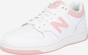 Sneaker low '480' de la new balance pe alb: față