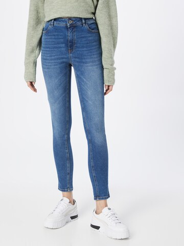 Skinny Jean TAIFUN en bleu : devant