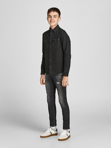 Jack & Jones Junior Regular fit Button Up Shirt 'Sheridan' in Grey