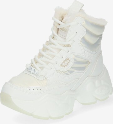 BUFFALO Lace-Up Ankle Boots in White: front