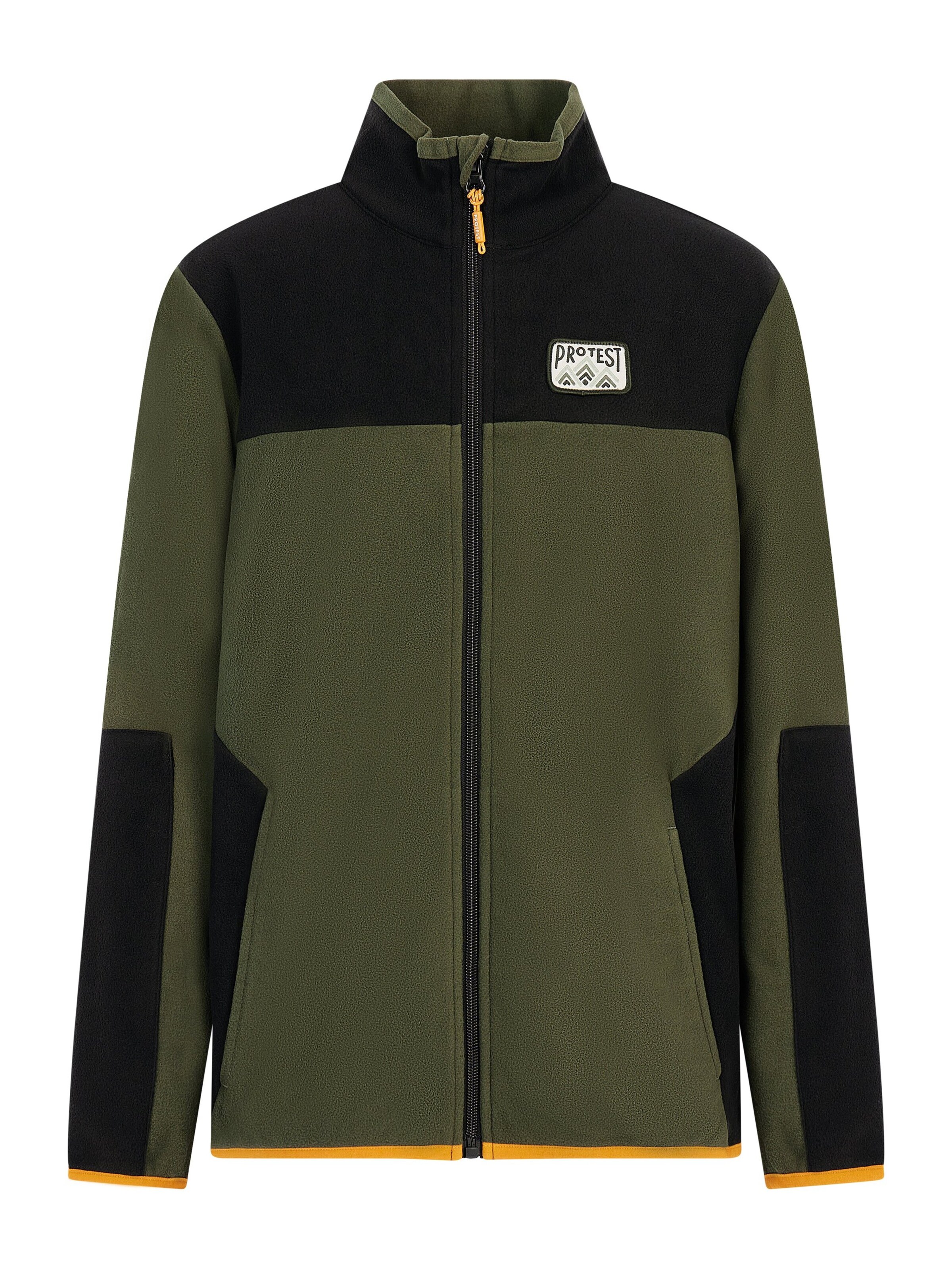PROTEST Fleecejacke 'PRTNisto JR'‌‌‌‌‌‌‌‌‌‌ in Grün: Vorderseite