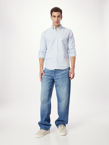 Abercrombie & Fitch Regular Fit Hemd in Blau