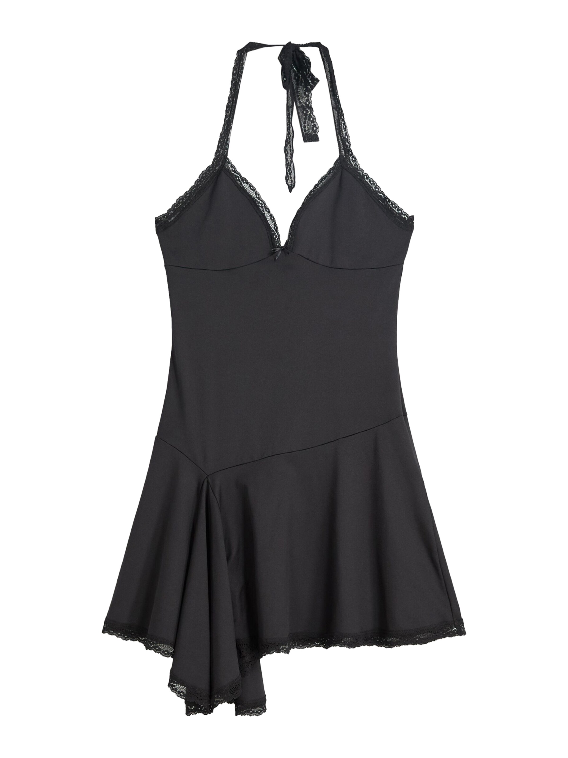 Bershka Šaty - Čierna: predná strana