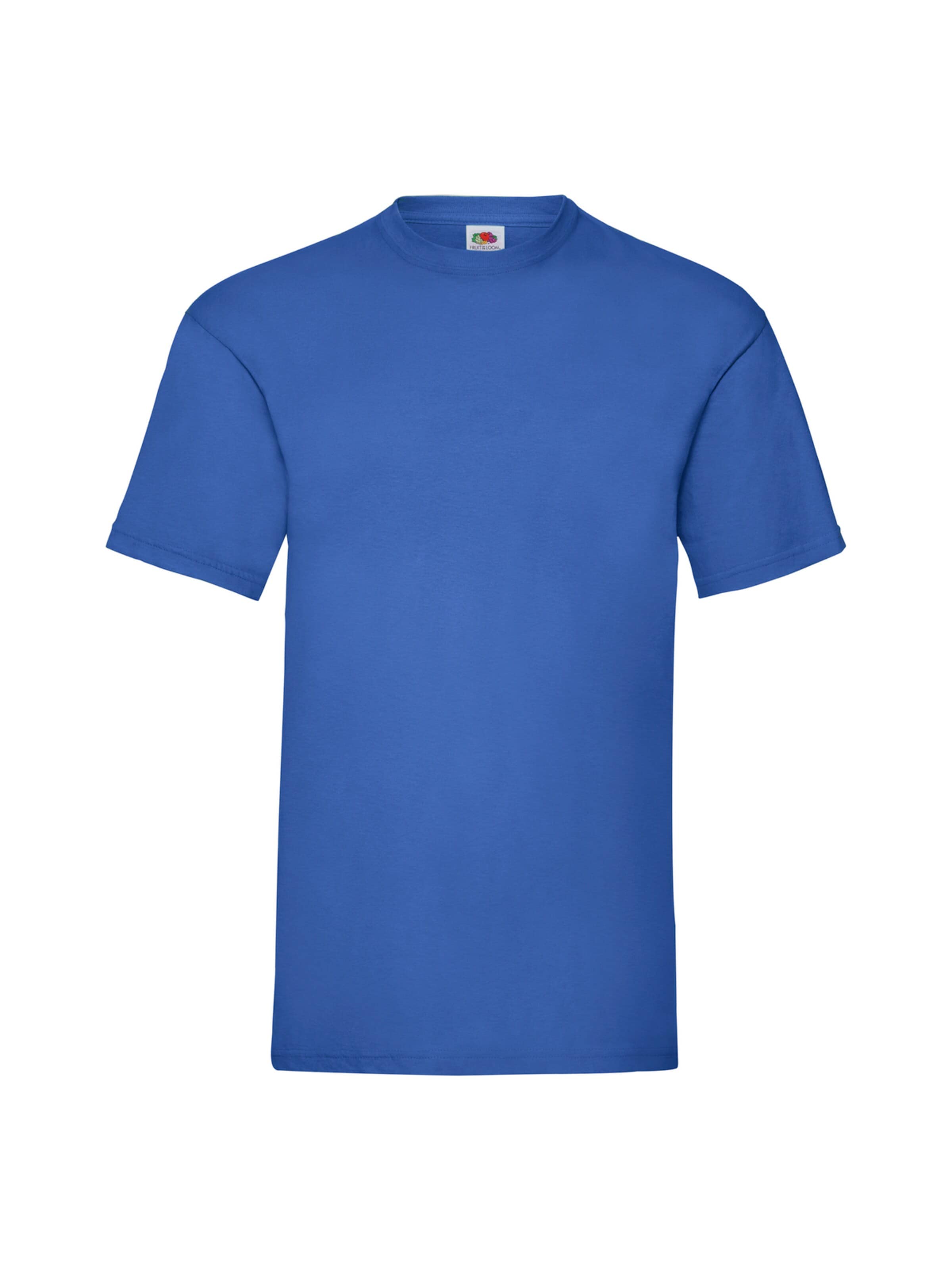 FRUIT OF THE LOOM Shirts 'T-shirt' i blå: forside